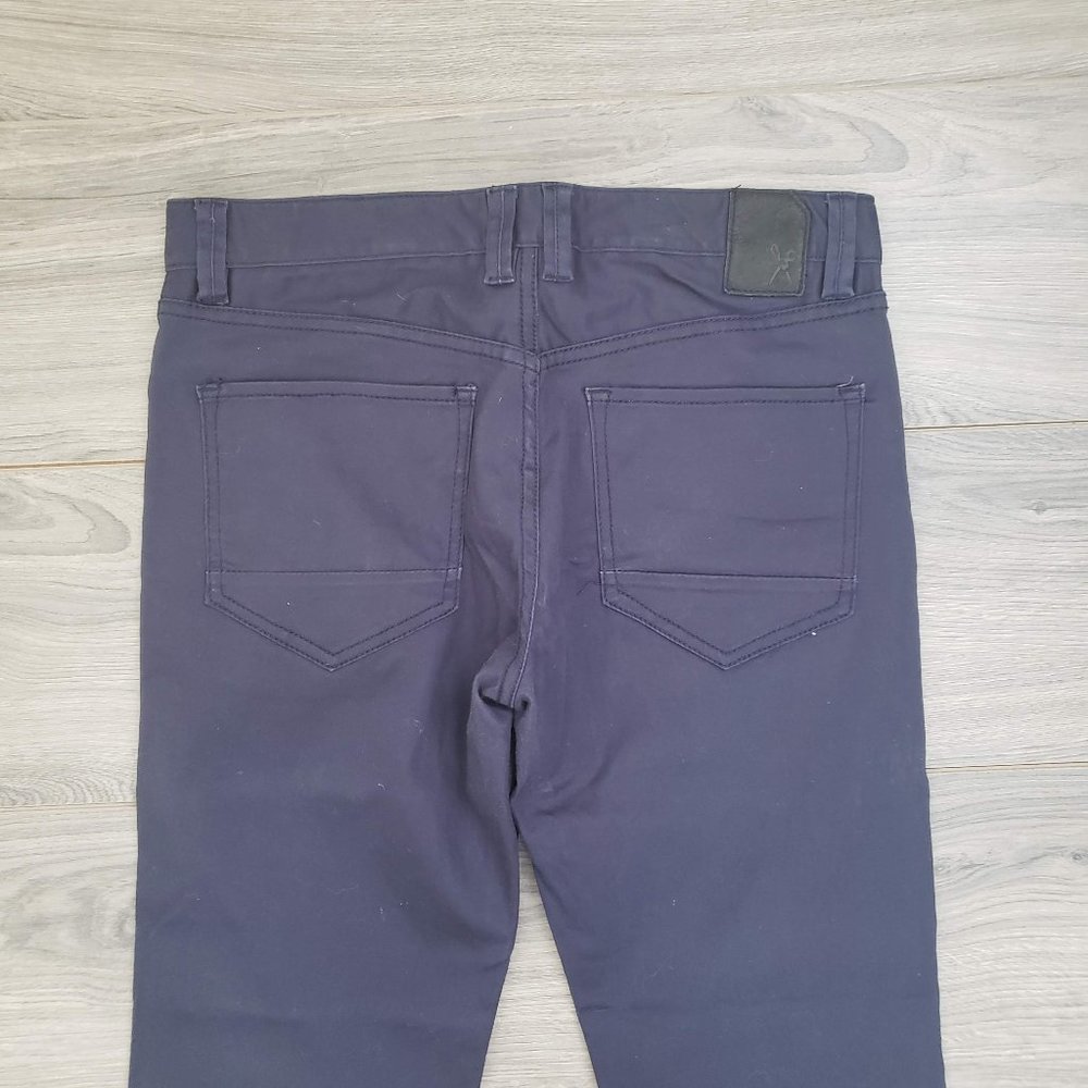 Marc Ecko Men's Straight Leg Slim Fit Trouser Pants Navy Blue Size 32 - Picture 6 of 8